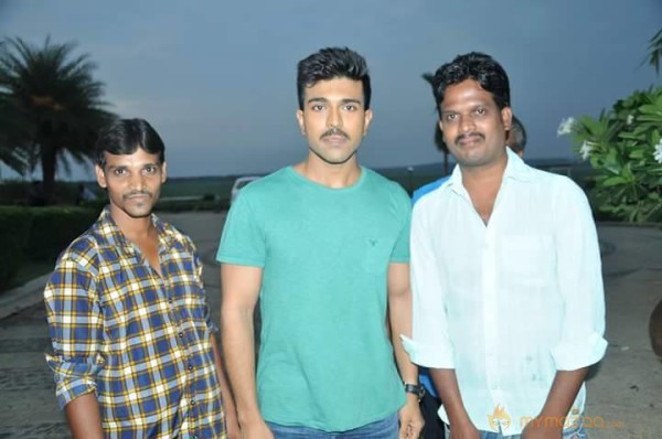 Ram Charan With Fans Latest Photos From The sets of 'Dhruva'