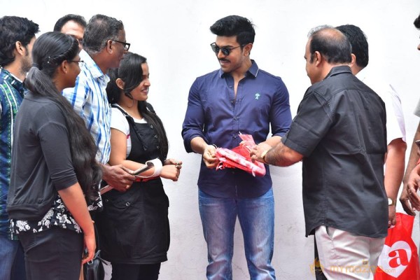 Ramcharan Latest Stills With Fans