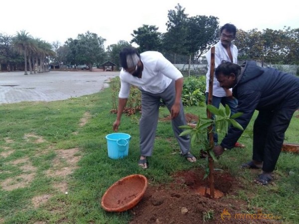 Rana Daggubati planted saplings at Nanakramguda as a part of Haritha Haram