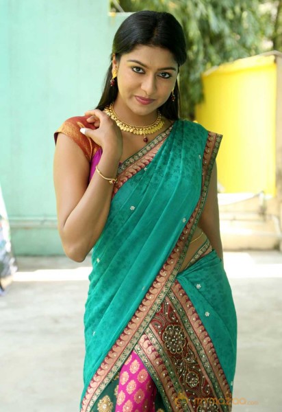  Akshatha Langa Voni Saree Photoshoot 