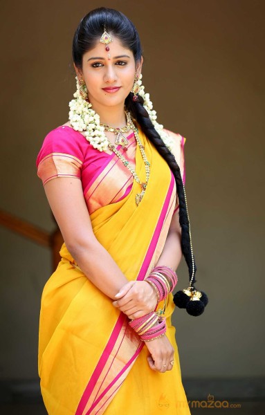  Chandini Chowdary Beautiful Saree Images 