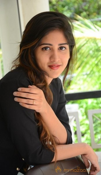 Chandini Chowdary Hot Black Dress Glam