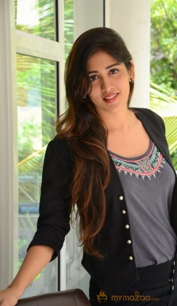 Chandini Chowdary Hot Black Dress Glam