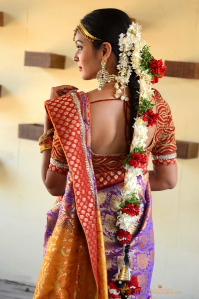  Chandini Tamilarasan Bridal Saree Photos 