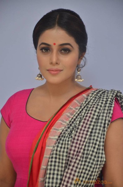 Poorna in Pink Dress 