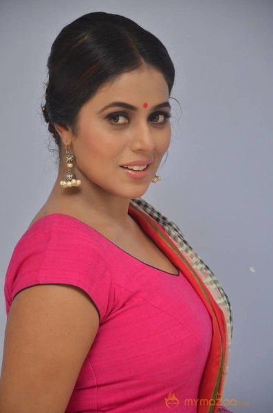 Poorna in Pink Dress 