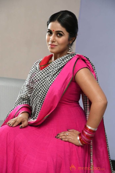 Poorna in Pink Dress 