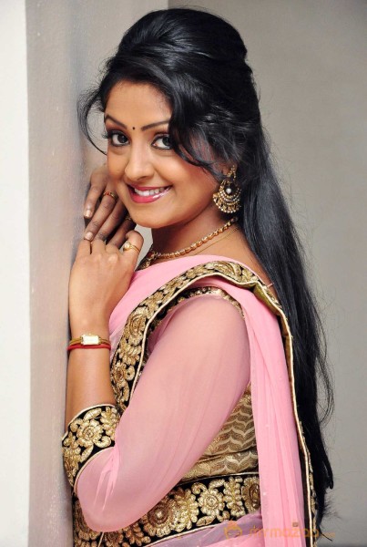  Pramodini Pink Saree Photoshoot 