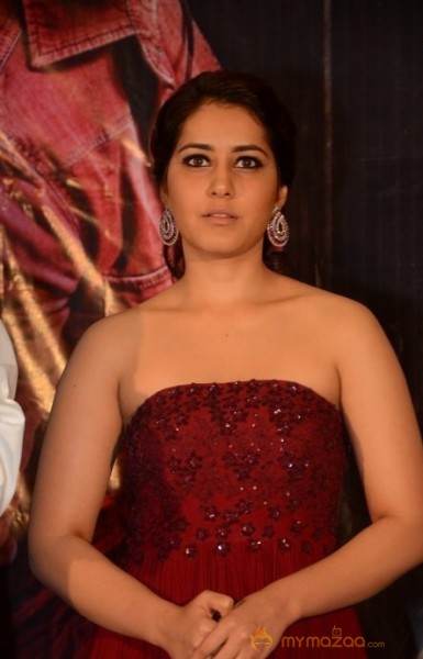 Raashi Khanna Hot Maroon Dress Glam Pics