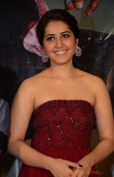 Raashi Khanna Hot Maroon Dress Glam Pics