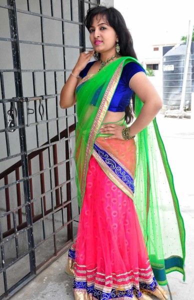  Roshini Half Saree Photoshoot 