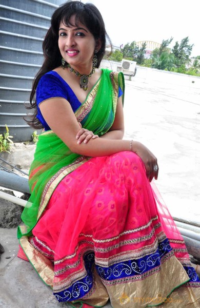  Roshini Half Saree Photoshoot 