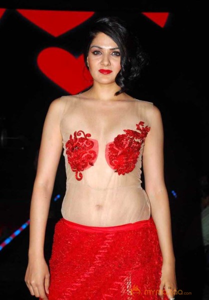  Sakshi Choudhary Photo Shoot On Transparent Red Dress 