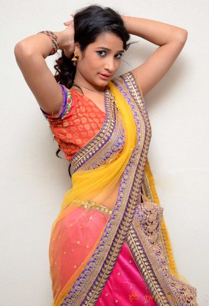  Santhoshi Sharma  Half Saree Pics 