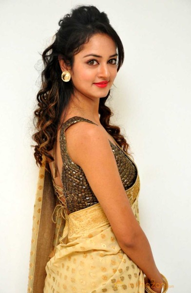  Shanvi Beautiful Gold Dress Pics 