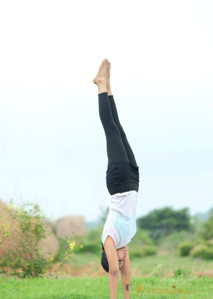 Smitha International Yoga Day Photo Shoot Stills