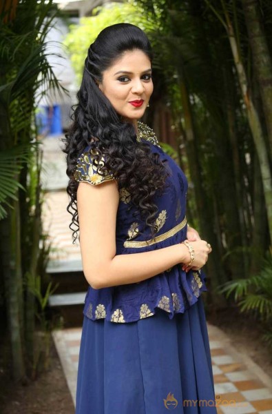  Srimukhi Photoshoot At Chandrika Movie Release Date Press Meet 