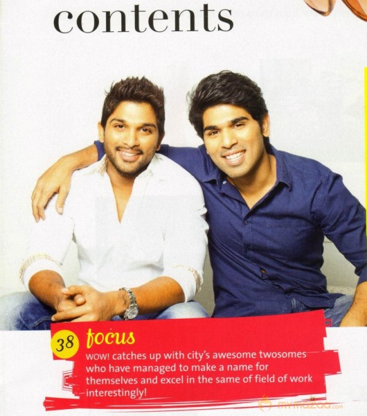 Allu Arjun & Allu Sirish WOW Magazine Stills 