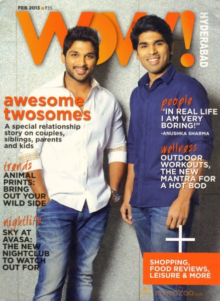 Allu Arjun & Allu Sirish WOW Magazine Stills 