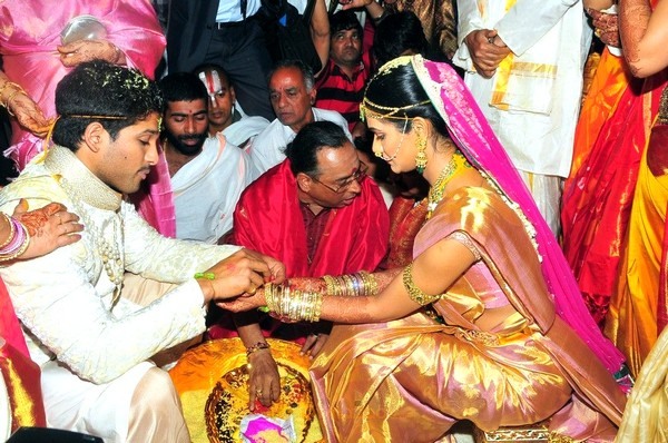 Allu Arjun, Sneha Reddy Wedding Photos