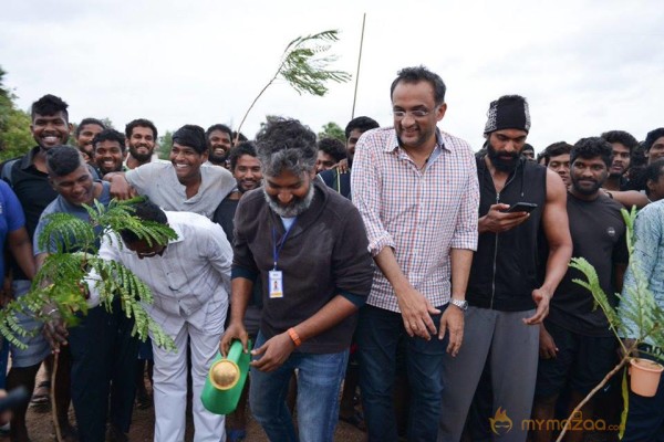 Baahubali Team participated in Haritha Haram Program | Prabhas, Rana and SS Rajamouli