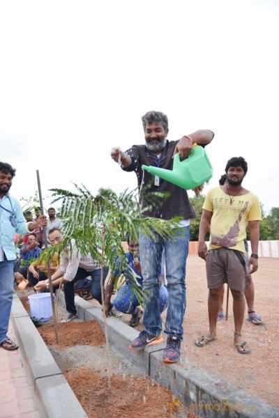 Baahubali Team participated in Haritha Haram Program | Prabhas, Rana and SS Rajamouli