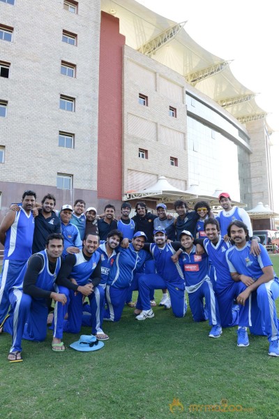 CCL 3 Telugu Warriors Team Practising At Ranchi 