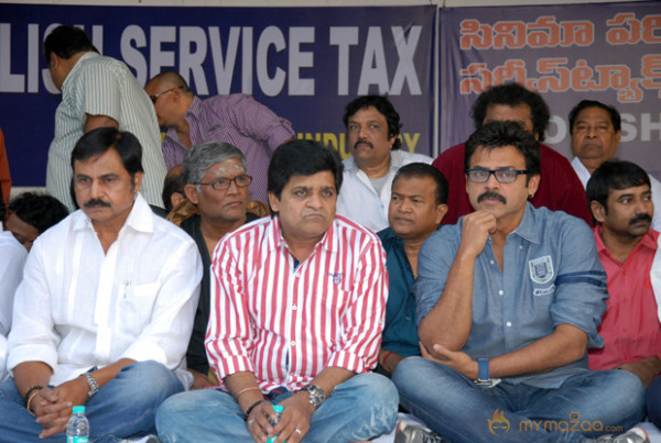 Celebs at Protest Against Service Tax - Photos