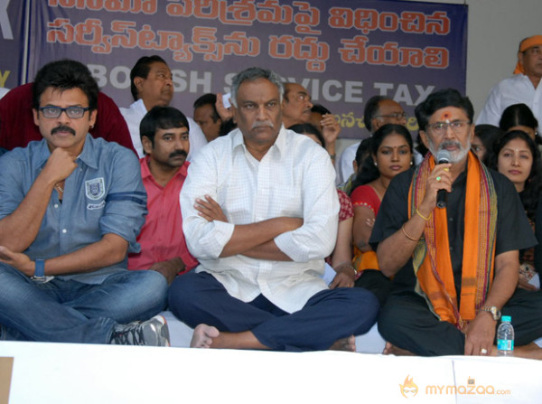 Celebs at Protest Against Service Tax - Photos