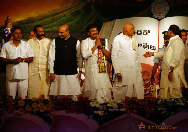 Chirajeevi At Telugu Mahasabhalu 2012 Photos