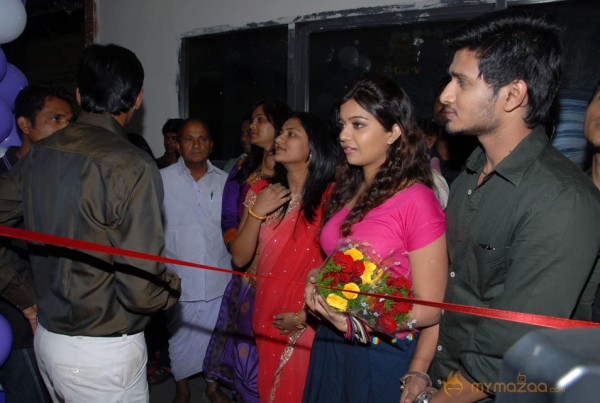 Colours Swathi and Nikhil At Naturals Opening phoots