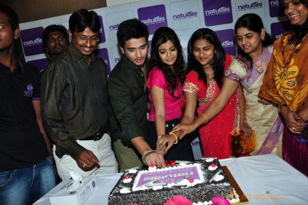 Colours Swathi and Nikhil At Naturals Opening phoots