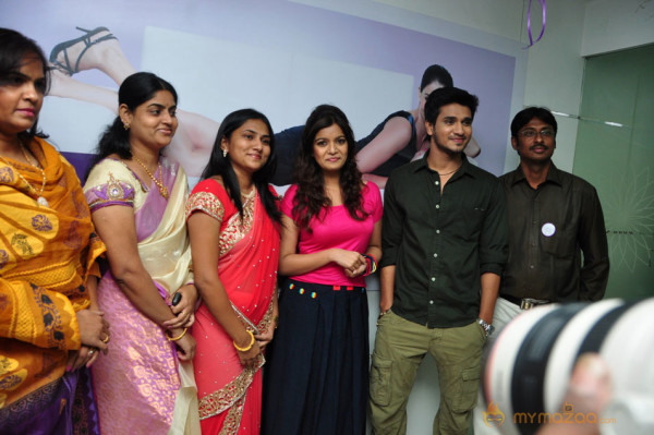 Colours Swathi and Nikhil At Naturals Opening phoots