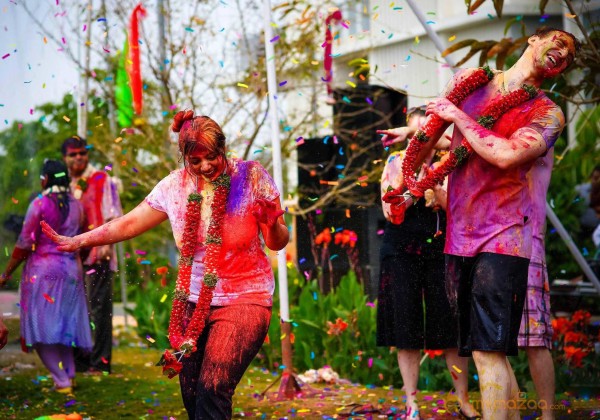  Jagapathi Babu Daughter Celebrating Holi Photos 