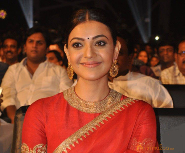 Kajal Aggarwal at Brahmotsavam Audio Launch Pictures