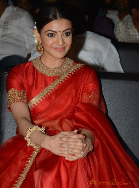 Kajal Aggarwal at Brahmotsavam Audio Launch Pictures