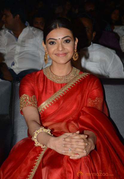 Kajal Aggarwal at Brahmotsavam Audio Launch Pictures