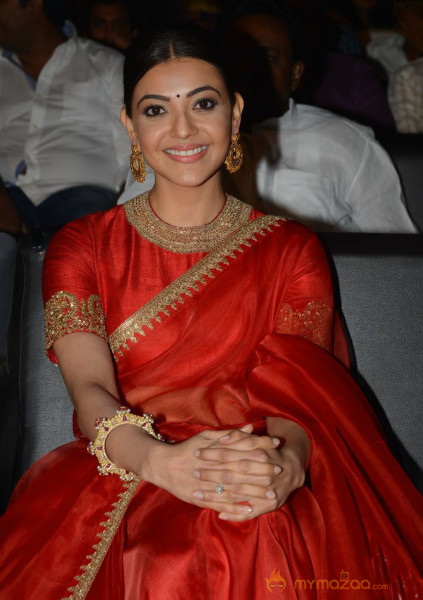 Kajal Aggarwal at Brahmotsavam Audio Launch Pictures