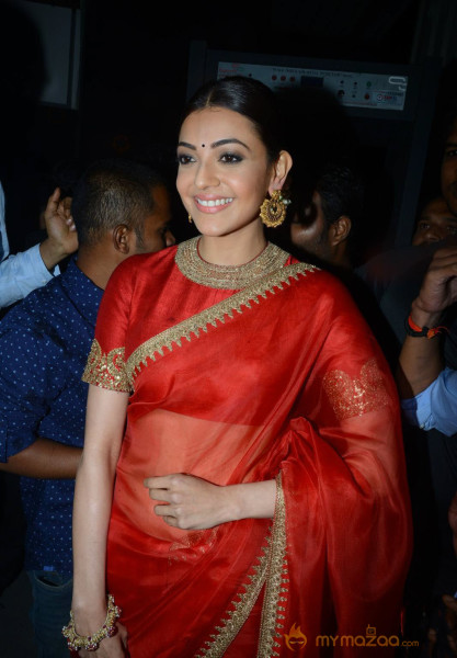 Kajal Aggarwal at Brahmotsavam Audio Launch Pictures