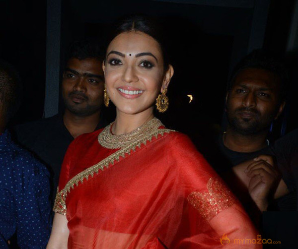 Kajal Aggarwal at Brahmotsavam Audio Launch Pictures