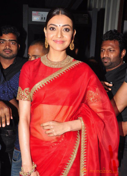 Kajal Aggarwal at Brahmotsavam Audio Launch Pictures