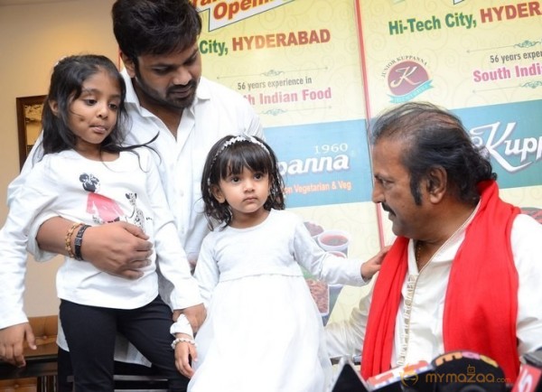 Manchu Mohan Babu Family @ Hotel Junior Kuppanna Release Stills