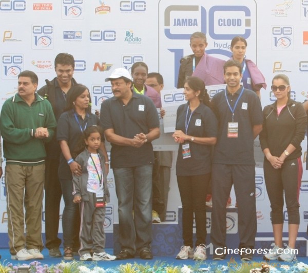 Megastar Chiranjeevi At 10k Run Photos