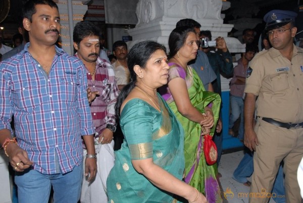 Megastar Chiranjeevi At Film nagar Temple Photos