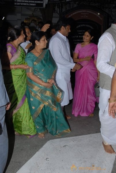 Megastar Chiranjeevi At Film nagar Temple Photos