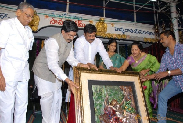 Megastar Chiranjeevi At Film nagar Temple Photos