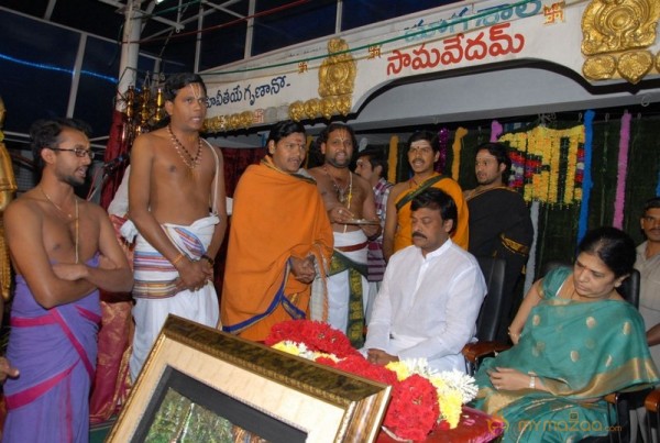 Megastar Chiranjeevi At Film nagar Temple Photos