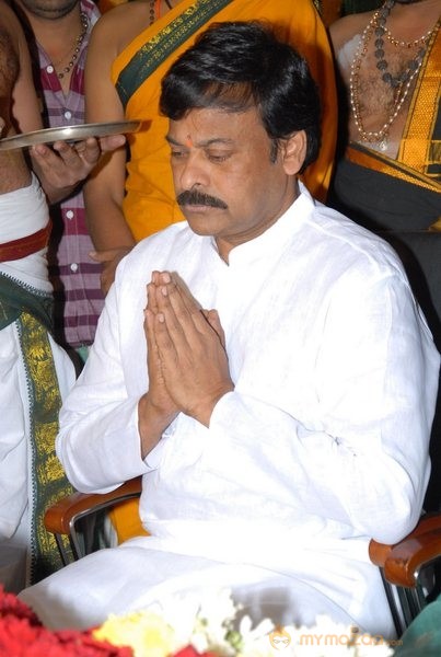 Megastar Chiranjeevi At Film nagar Temple Photos