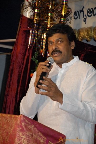 Megastar Chiranjeevi At Film nagar Temple Photos