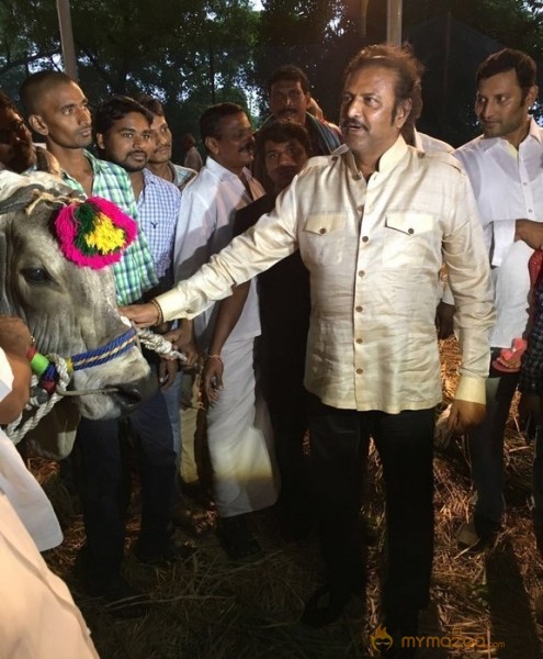 Mohan Babu visited Bull Show Event Stills